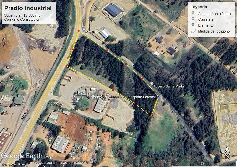 Se vende terreno aptitud Industrial,Constitucion